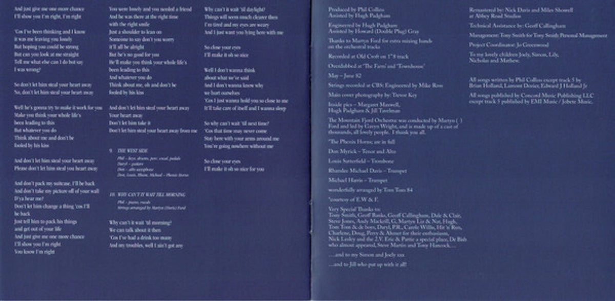 Phil Collins – Hello I Must Be Going Music CD