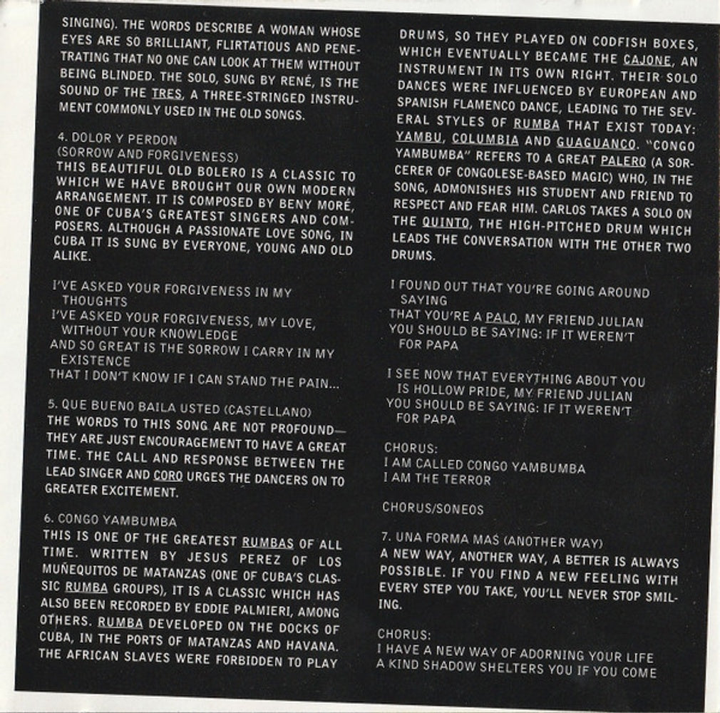 Vocal Sampling – Una Forma Mas Music CD