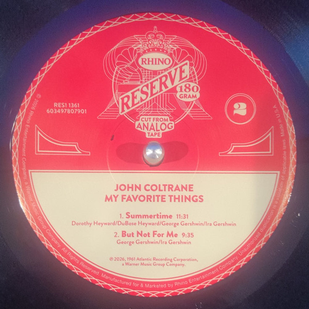 John Coltrane – My Favorite Things (LP Vinyl) Vinyl Record