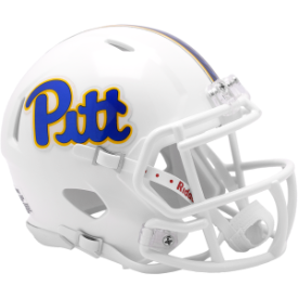 Pittsburgh Panthers NCAA Mini Speed Football Helmet White- NCAA