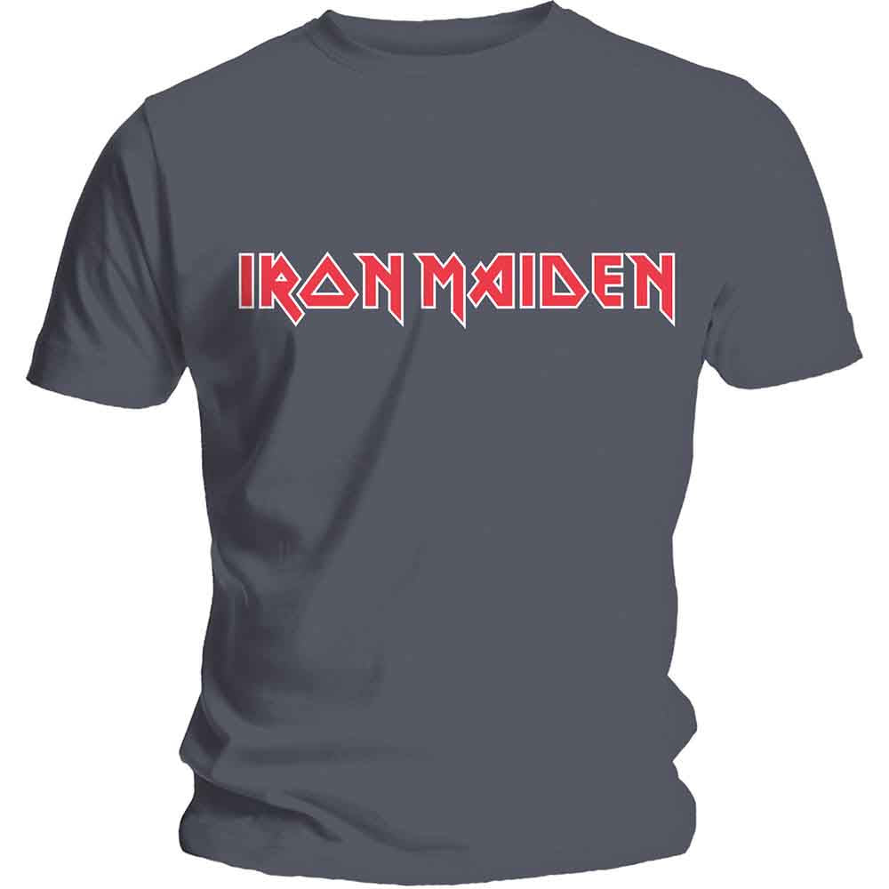 Iron Maiden Classic Logo Mens T Shirt Officially Licensed