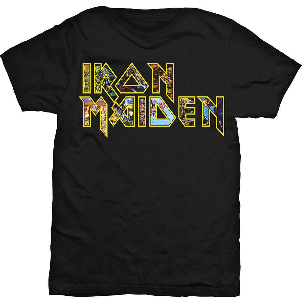 Iron Maiden Eddie Logo Mens T Shirt Officially Licensed