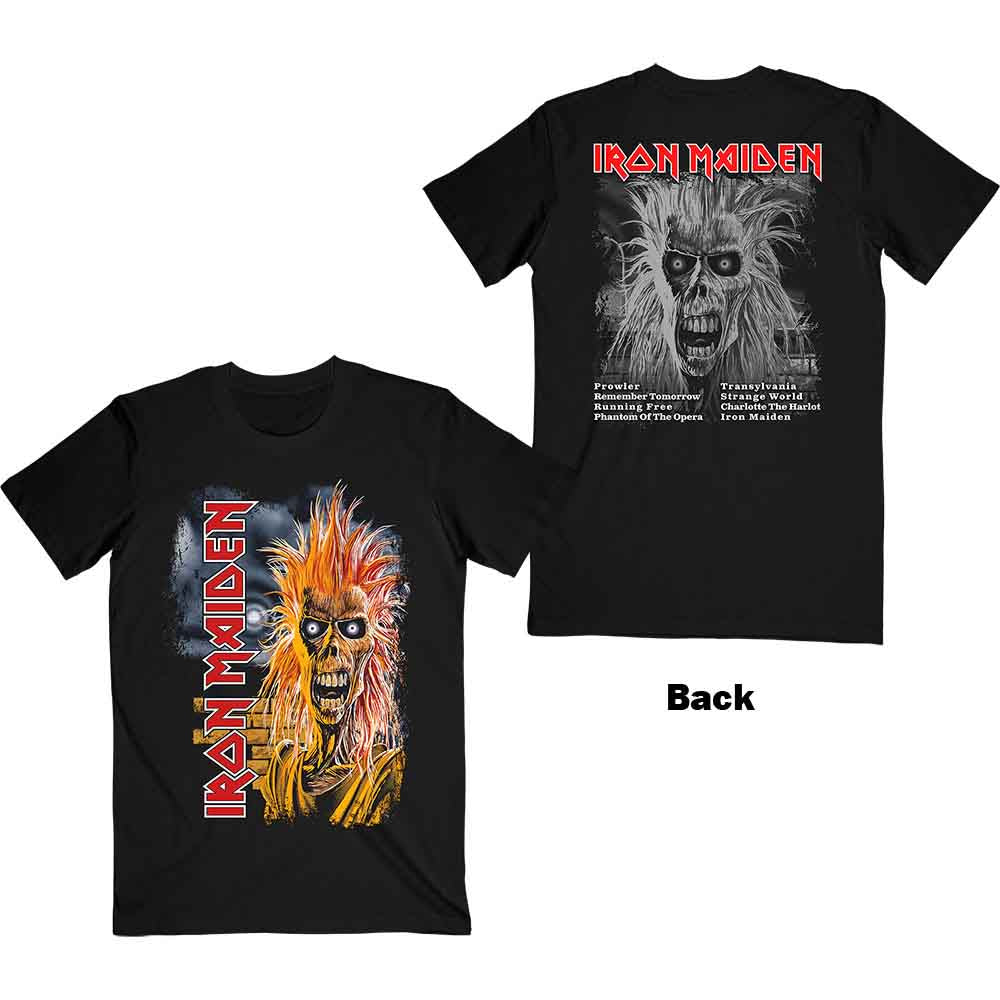 Iron Maiden First Album Track list V.3. Mens T Shirt Officially Licensed