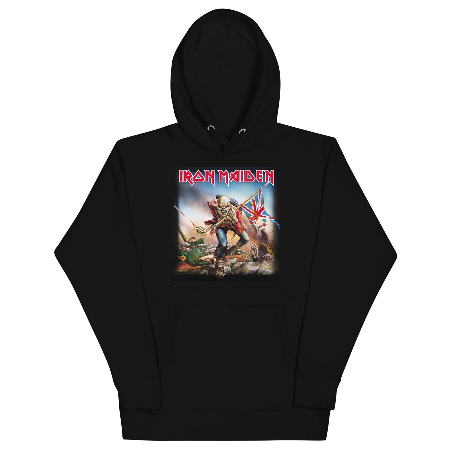 Iron Maiden Flag Mens Officially Licensed Hoodie Black