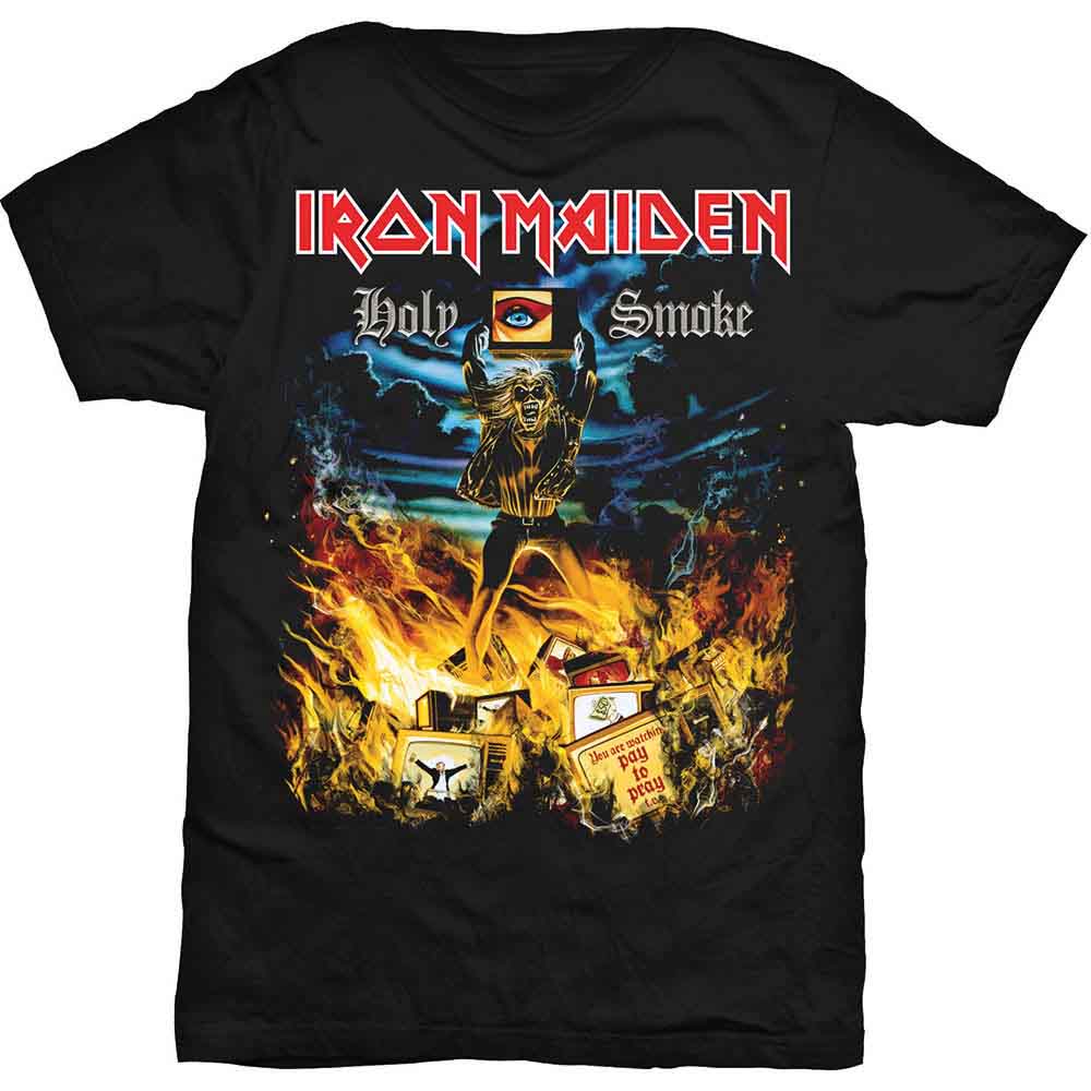 Iron Maiden Holy Smoke Mens T Shirt Officially Licensed