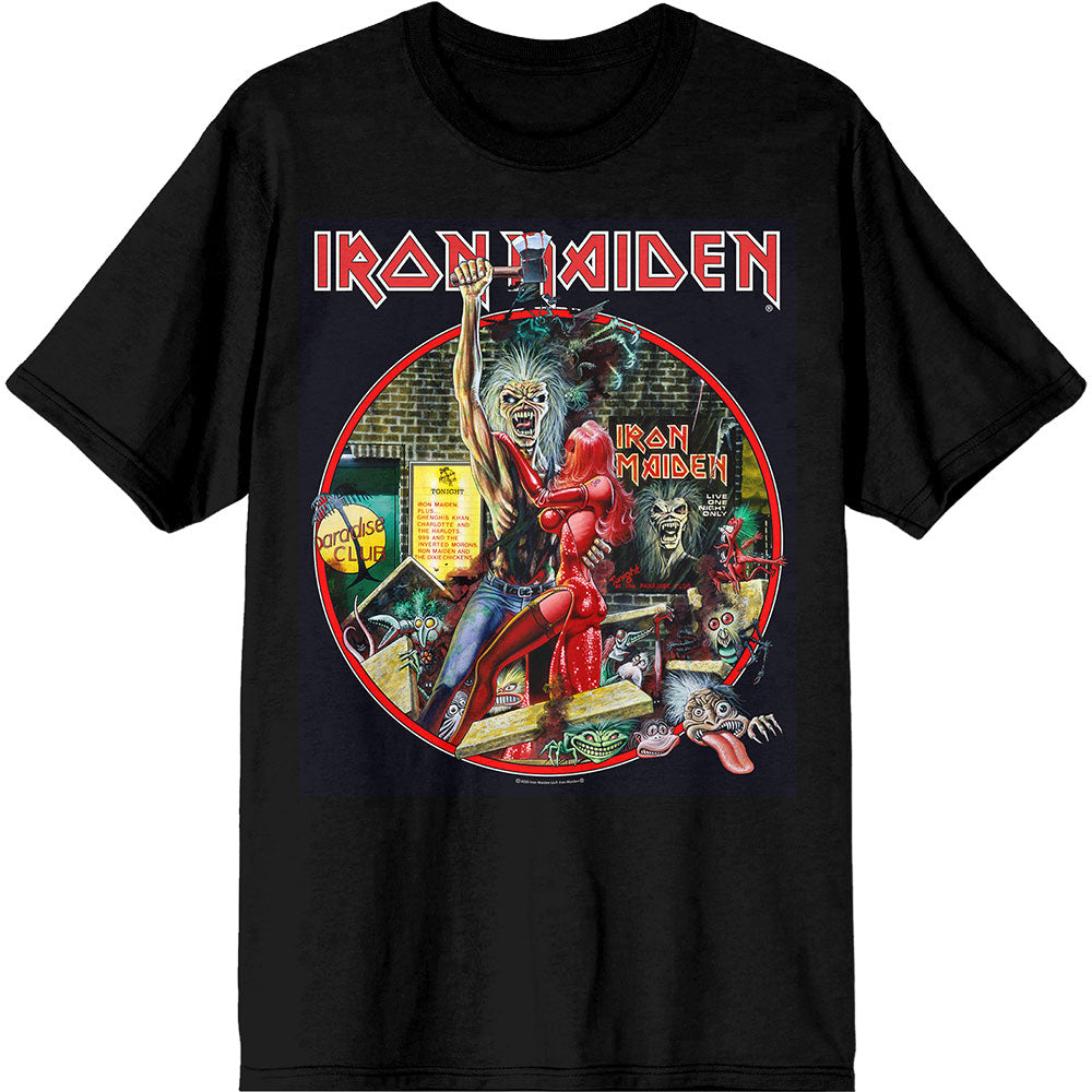 Iron Maiden Paradise Club Circle Mens T Shirt Officially Licensed