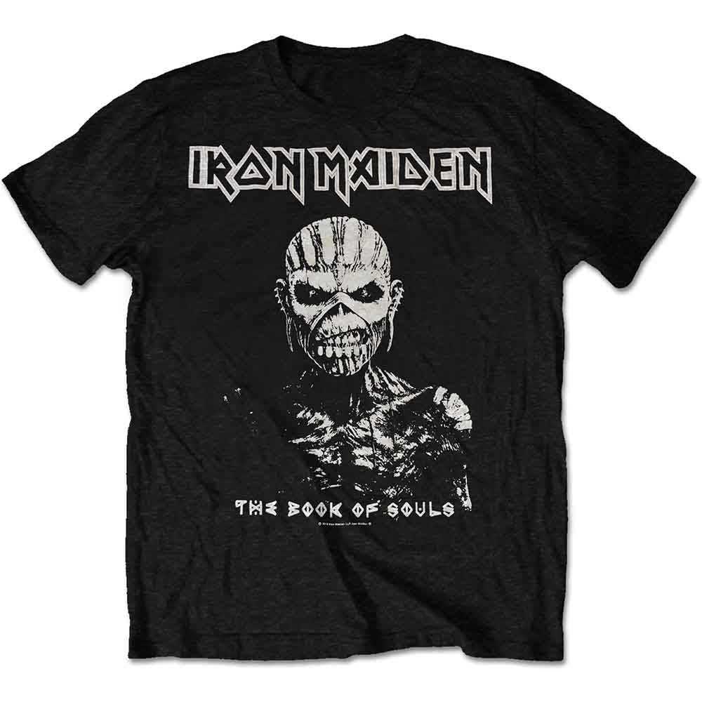 Iron Maiden The Book of Souls White Contrast Mens T Shirt Officially Licensed