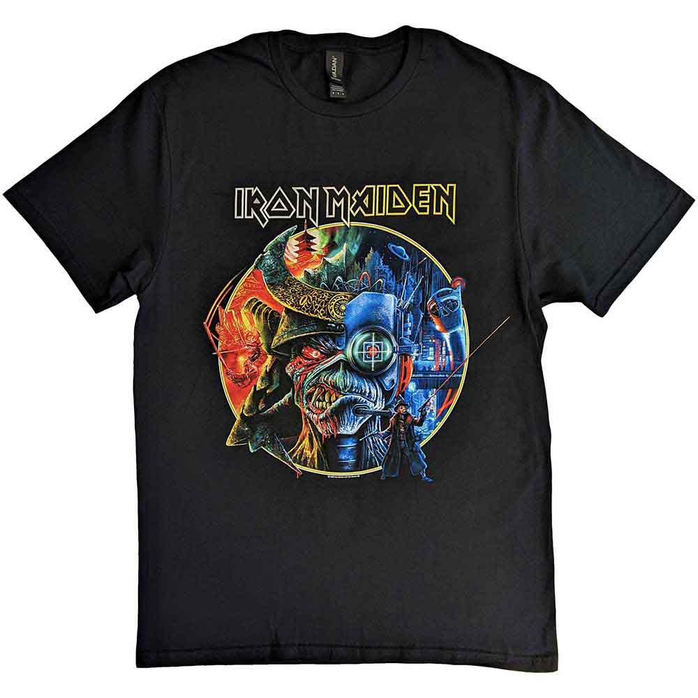 Iron Maiden The Future Past Tour '23 Circle Art Mens T Shirt Officially Licensed
