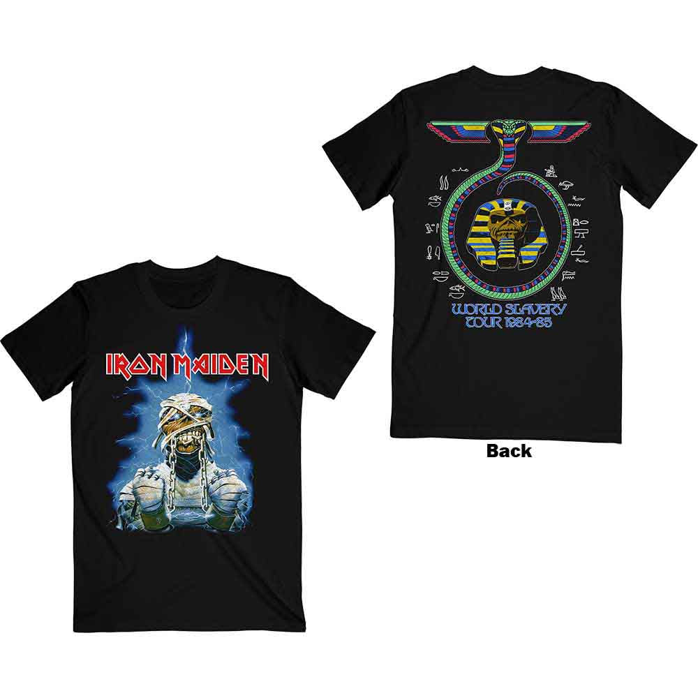 Iron Maiden World Slavery Tour '84 - '85 Mens T Shirt Officially Licensed