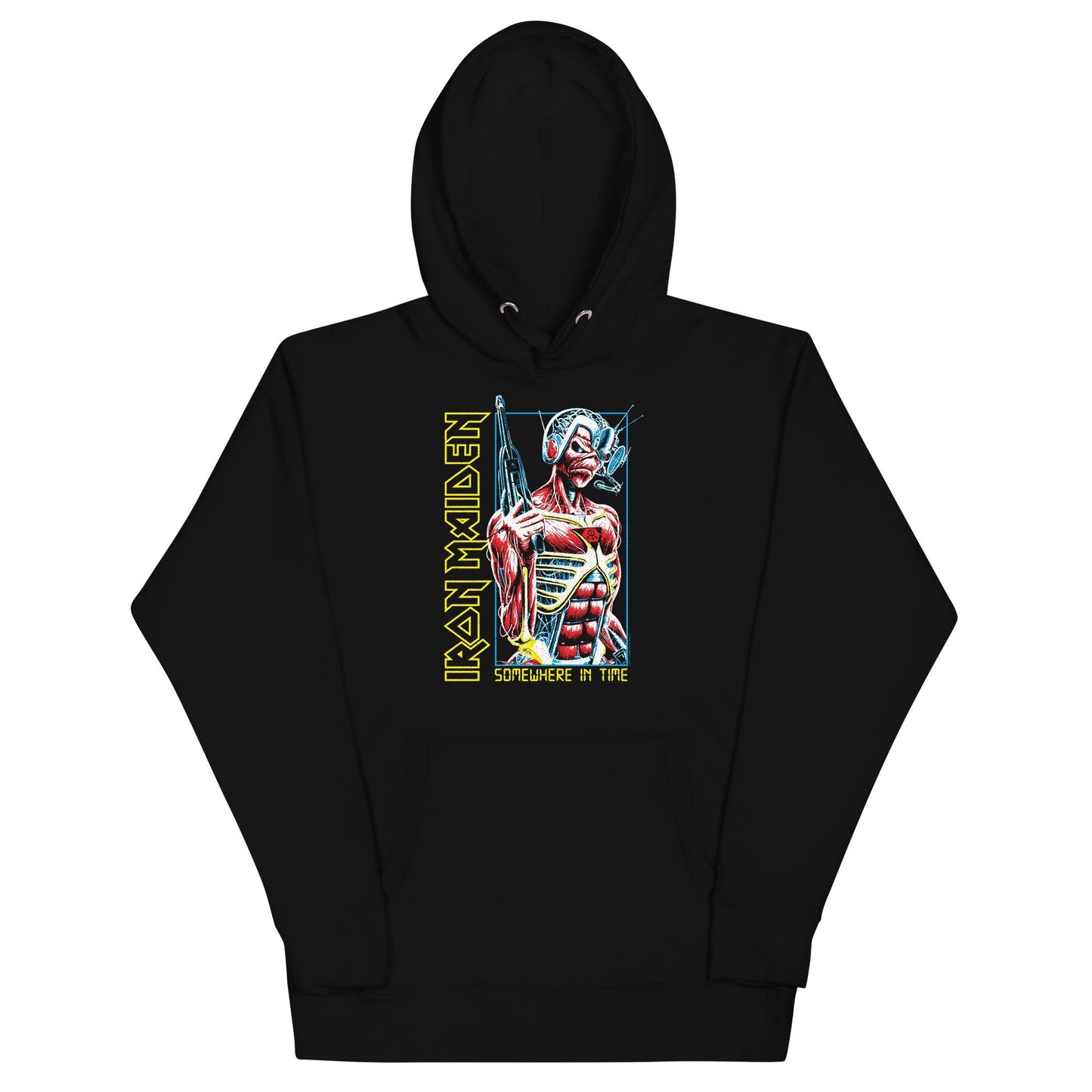 Iron Maiden Singularity Mens Officially Licensed Hoodie Black
