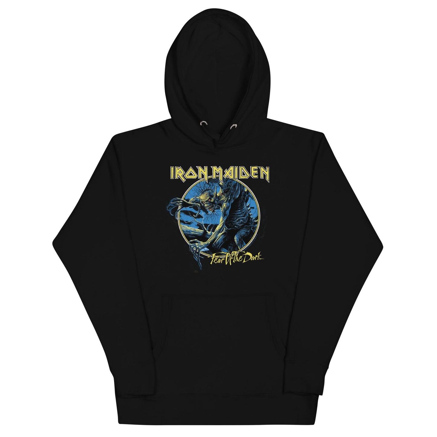 Iron Maiden Fear of the Dark Mens Officially Licensed Hoodie Black