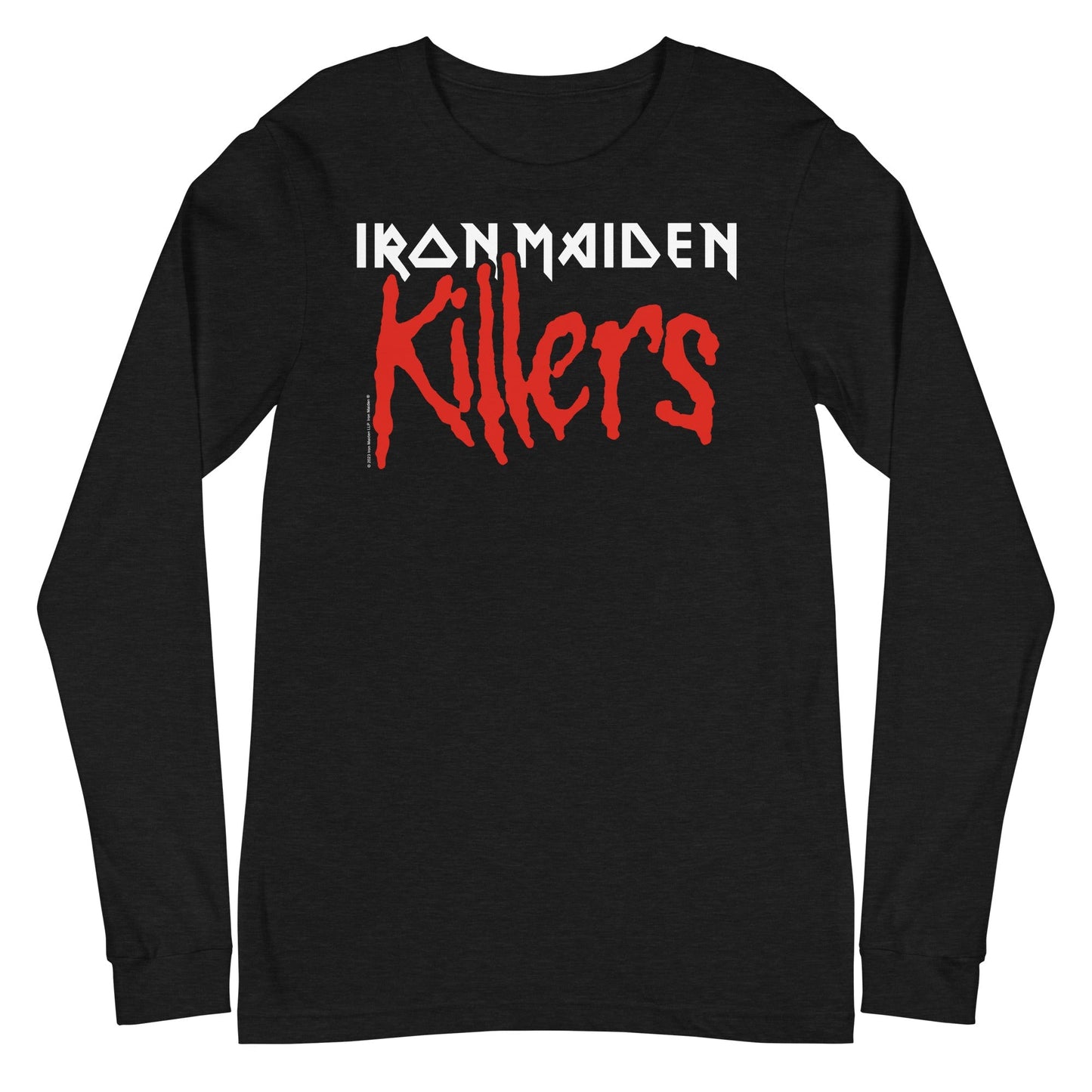 Iron Maiden Killers Drip Mens Long Sleeve Shirt Black