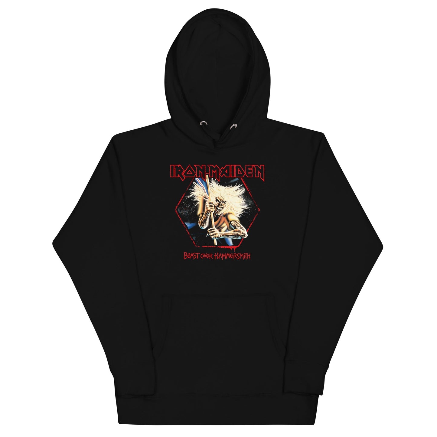 Iron Maiden Beast Over Hammersmith Mens Officially Licensed Hoodie Black