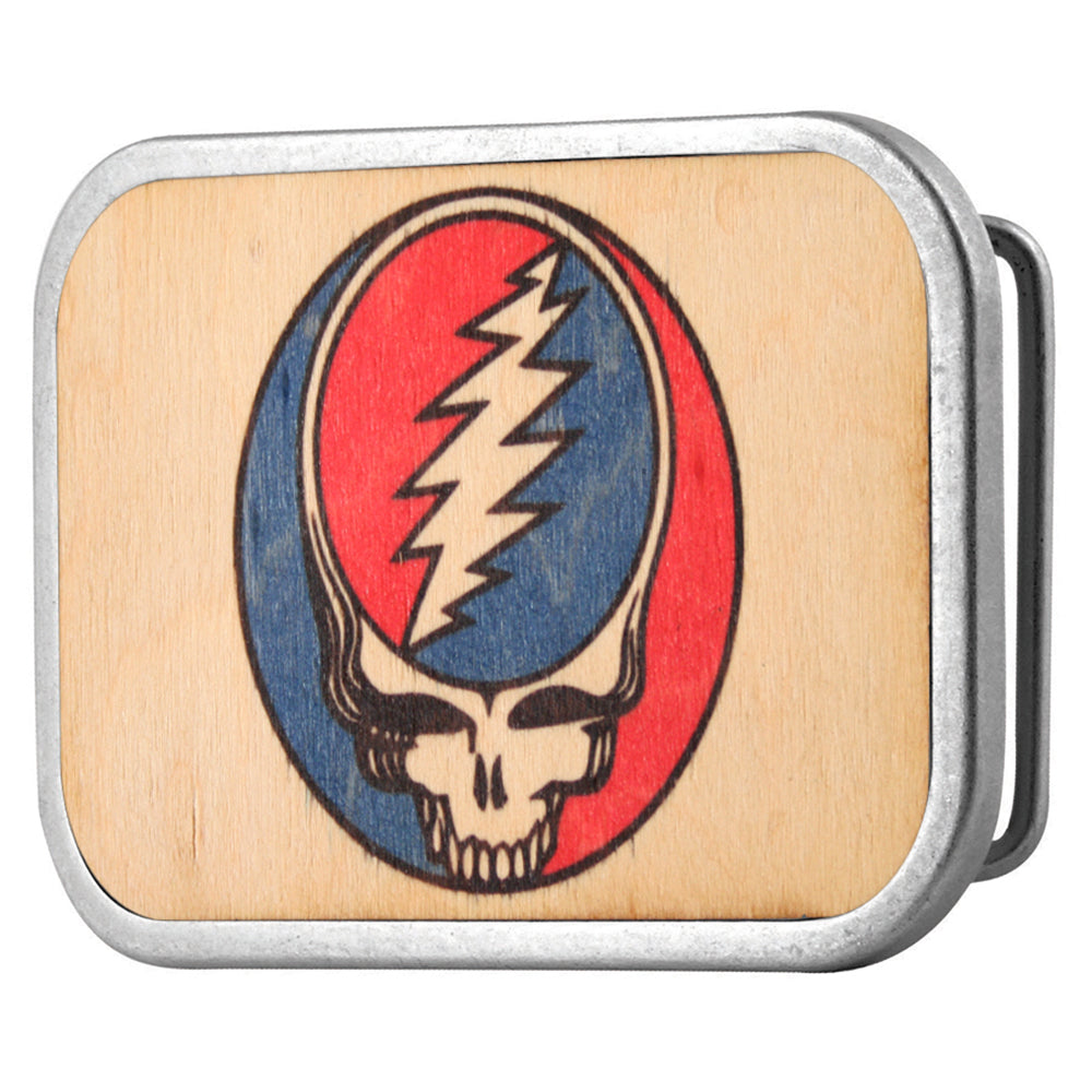 Grateful Dead Steal Your Face FC Wood Matte Rock Star Buckle