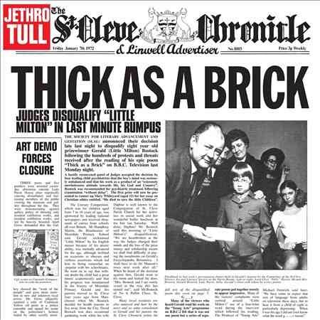 Thick As a Brick (180 Gram Vinyl) Vinyl Record