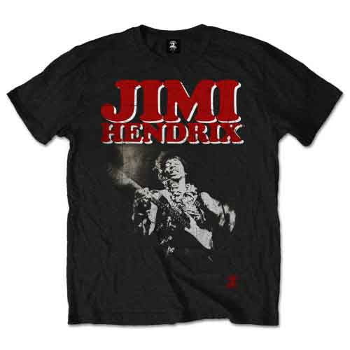 Jimi Hendrix Block Logo Mens T Shirt Officially Licensed