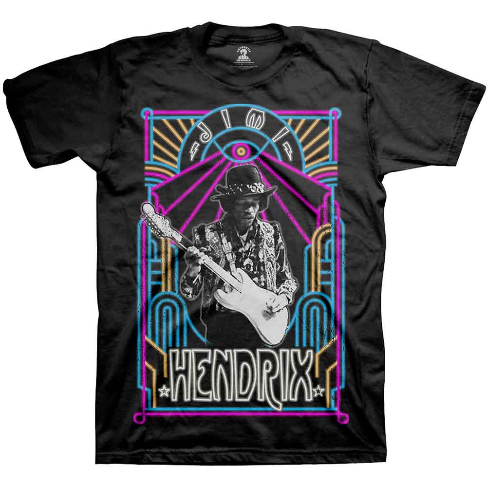 Jimi Hendrix Electric Ladyland Neon Mens T Shirt Officially Licensed