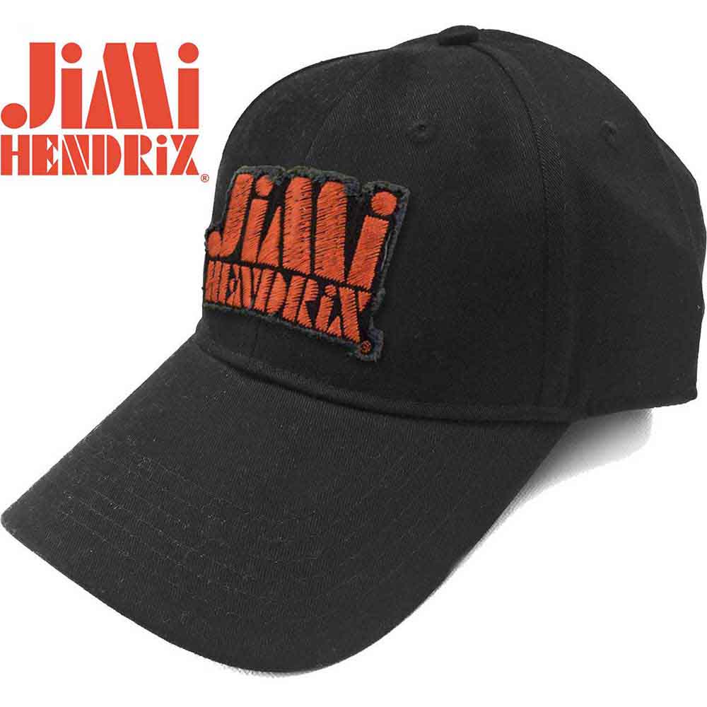 Jimi Hendrix Orange Stencil Logo Hat Officially Licensed