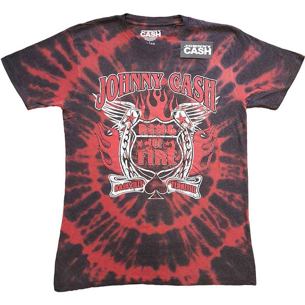 Johnny Cash Ring of Fire Mens T Shirt Officially Licensed