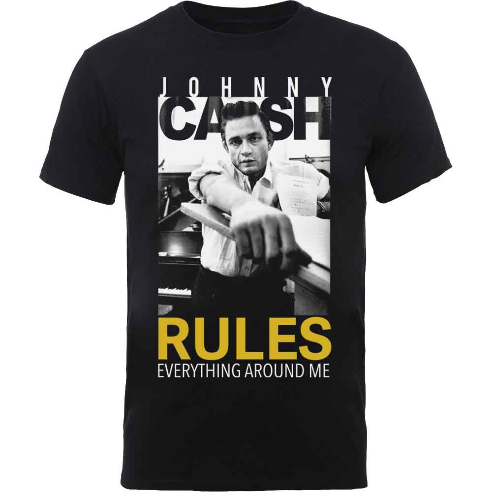 Johnny Cash Rules Everything Mens T Shirt Officially Licensed