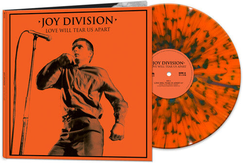 Joy Division Love Will Tear Us Apart Colored Vinyl Orange & Black Splatter Vinyl Record