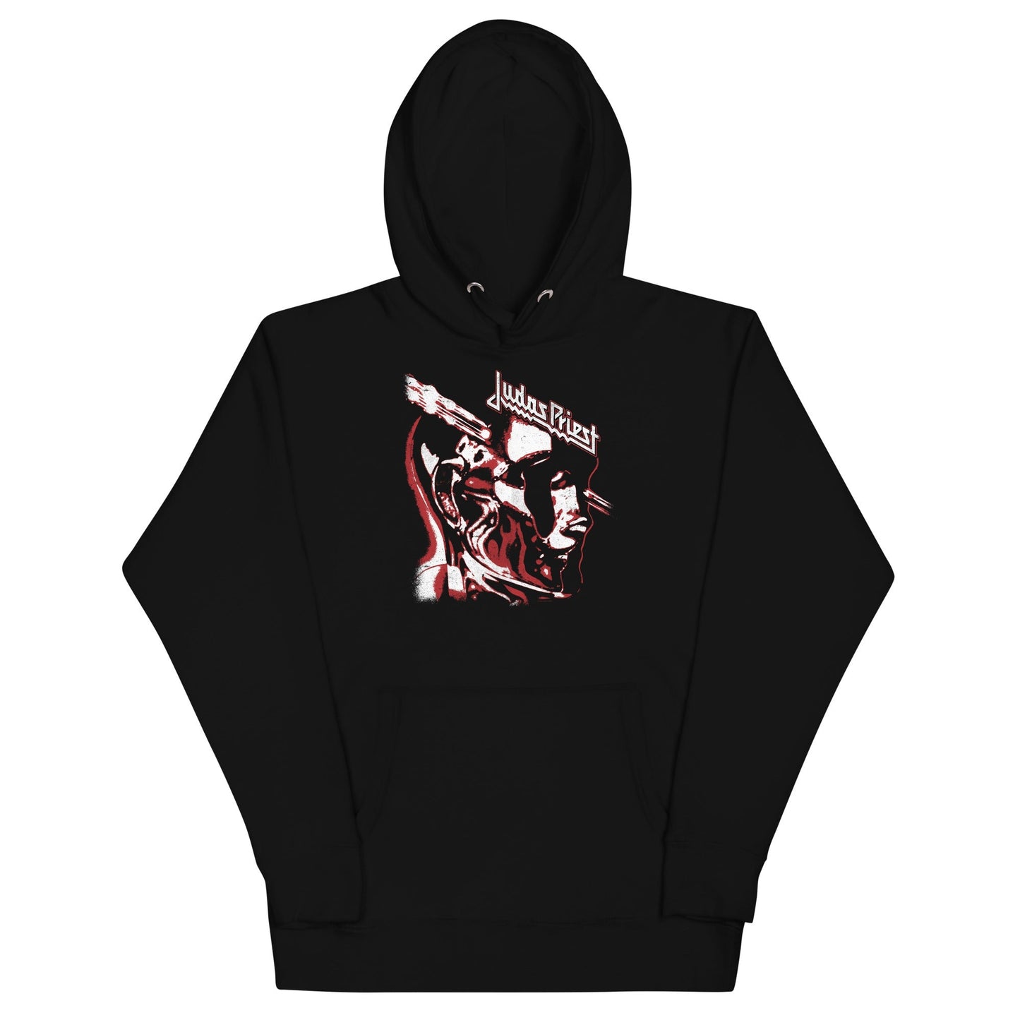 Judas Priest Look Right Mens Officially Licensed Hoodie Black