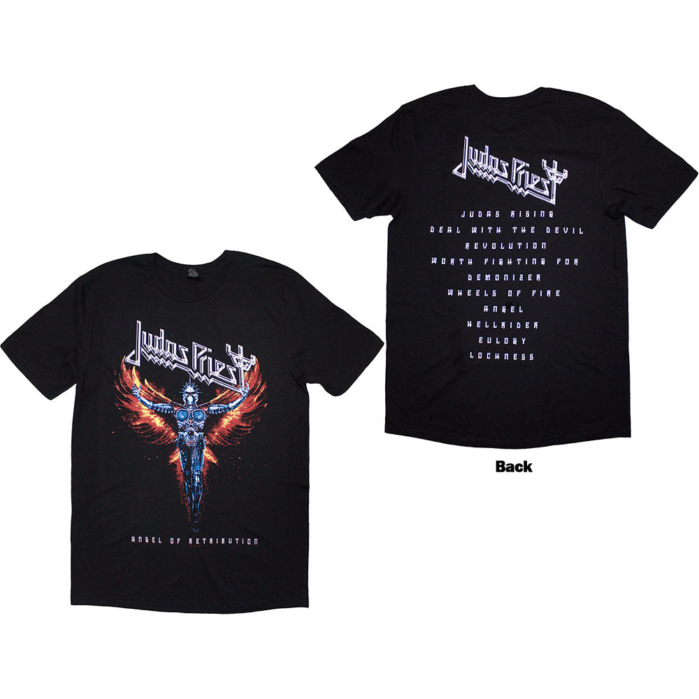Judas Priest Angel Of Retribution Tracklist Mens T Shirt Officially Licensed