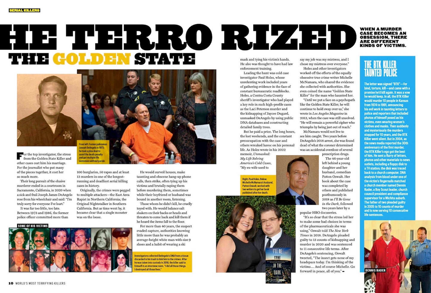 Worlds Most Terrifying Killers - 100 Horrific Stories of Evil: Jeffrey Dahmer John Wayne Gacy Dolden State Killer The Bayou Strangler Plus! Little-Known Female Slayers