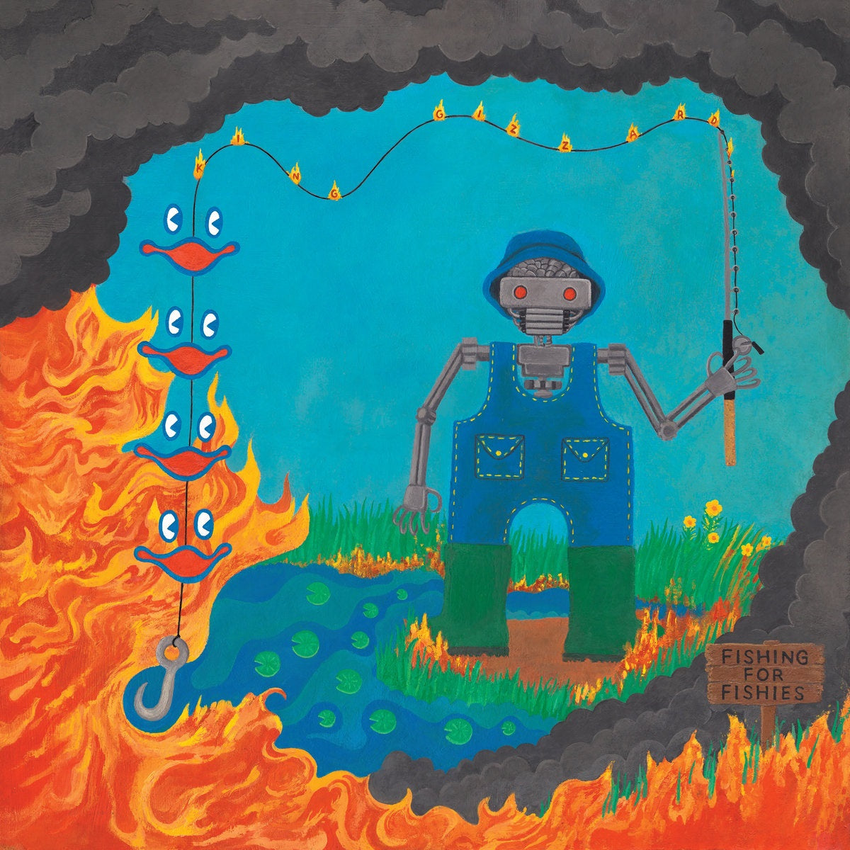 Fishing For Fishies (Limited Edition, "Oil Spill" Black & Blue Colored Vinyl) Vinyl Record