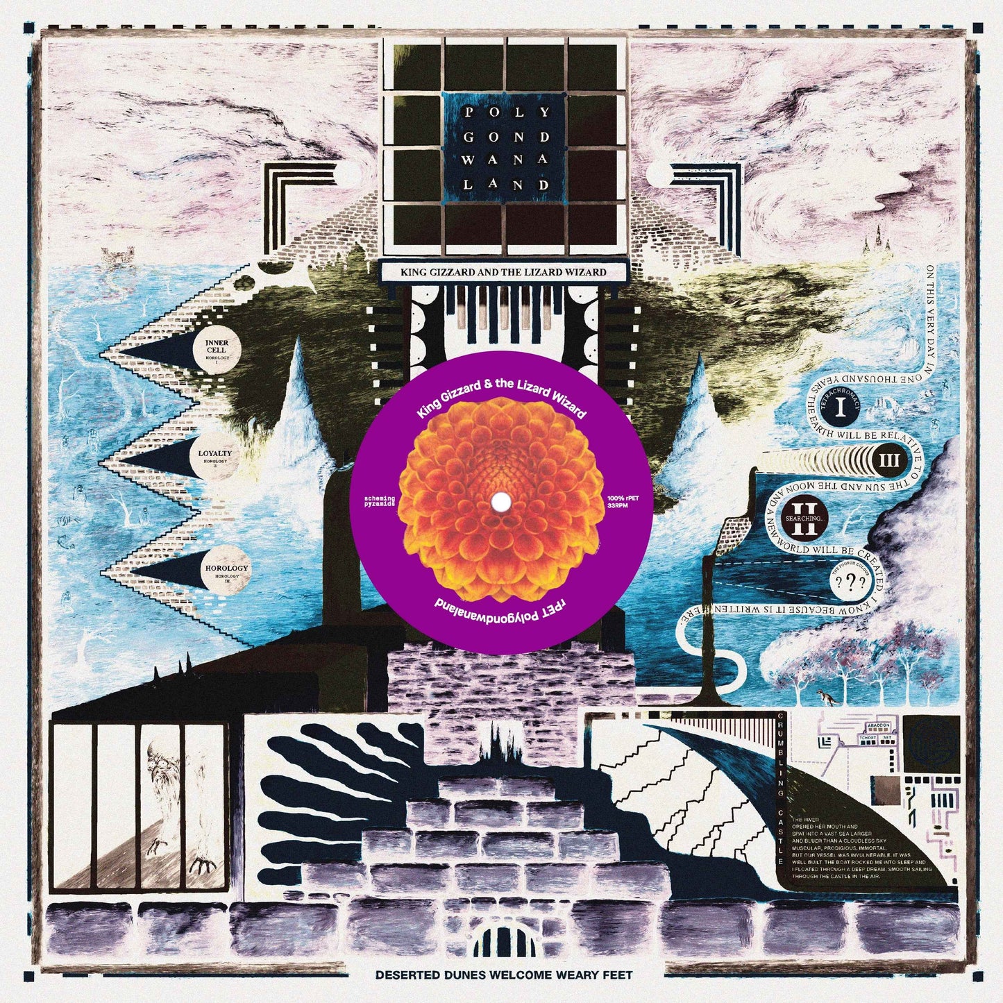 King Gizzard & The Lizard Wizard - Polygondwanaland (100% Recycled Plastic (r-PET), 180 Gram Translucent Purple) Vinyl Record