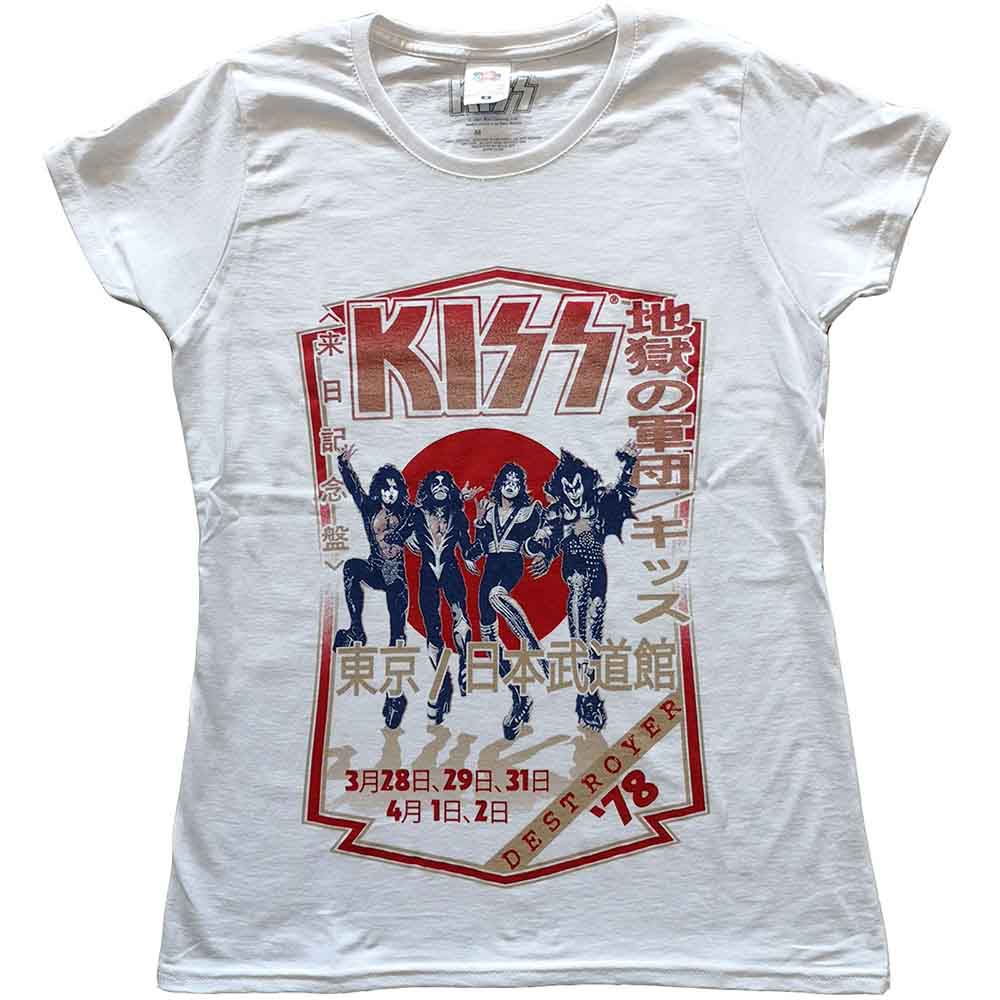 Kiss Destroyer Tour '78 Womens T Shirt Officially Licensed