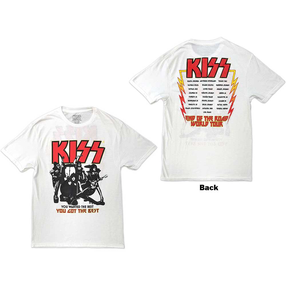 Kiss End Of The Road You Got The Best Mens T Shirt Officially Licensed