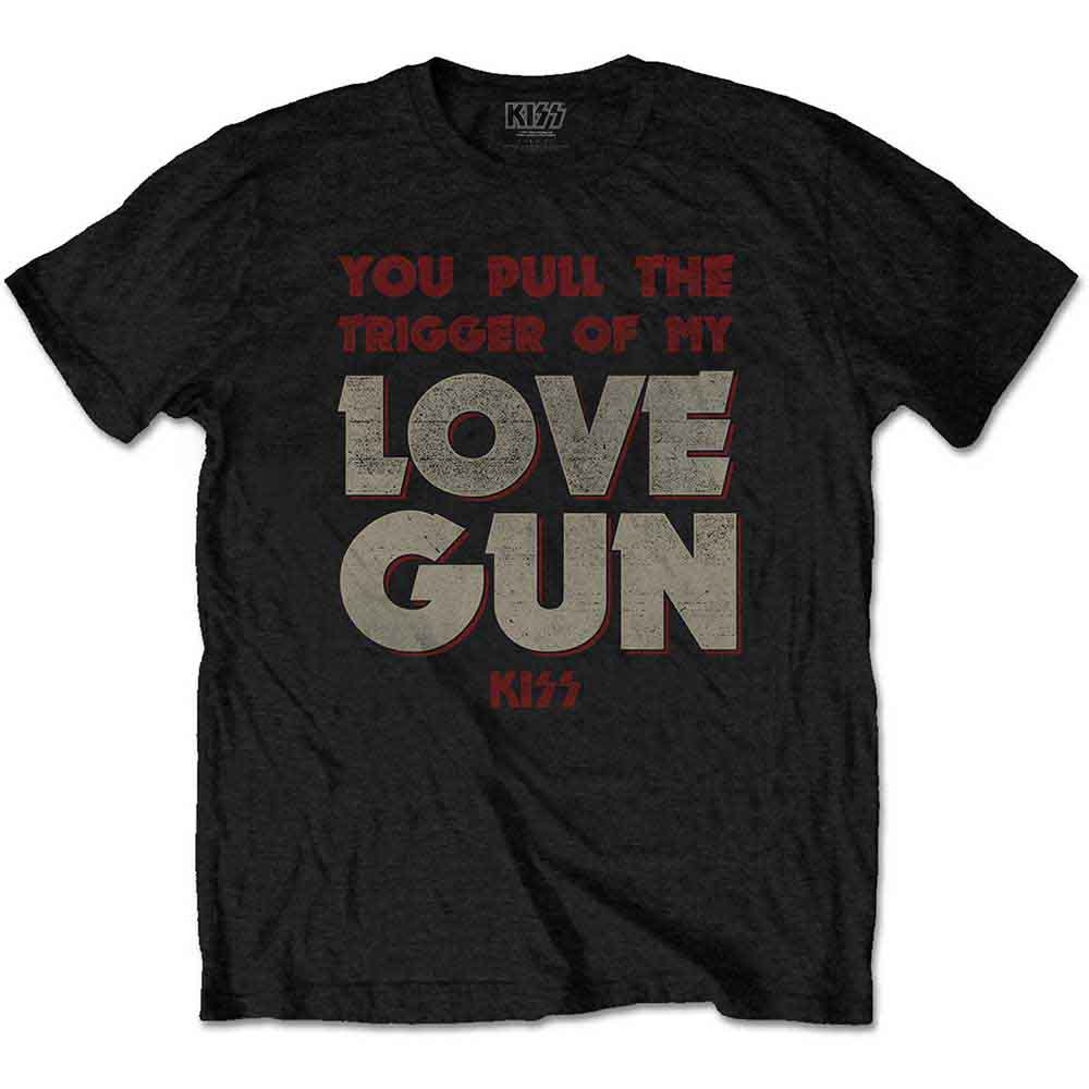 Kiss Pull The Trigger Mens T Shirt Officially Licensed