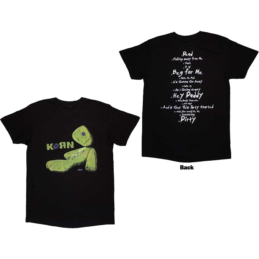 Korn Issues Tracklist Mens T Shirt Officially Licensed