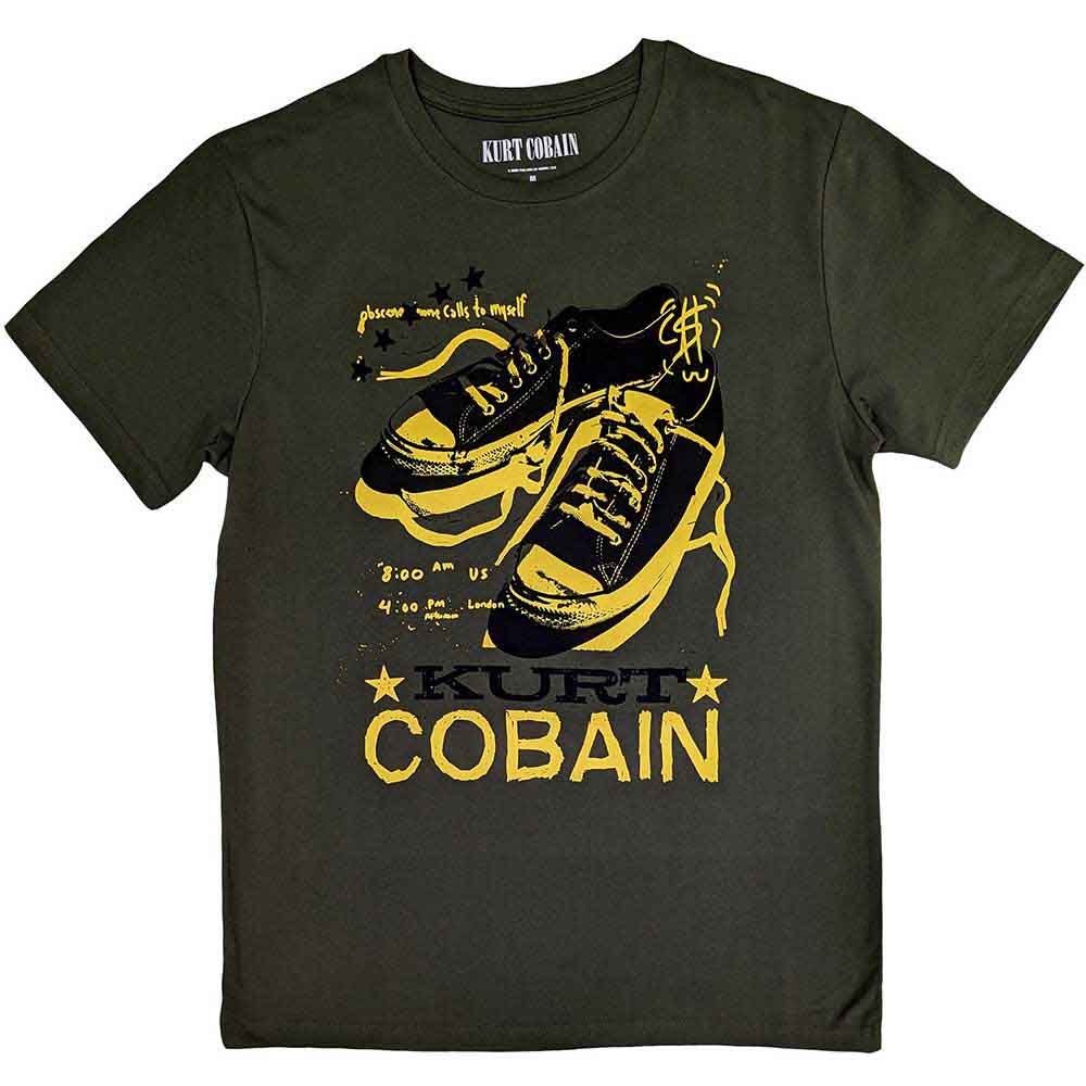 Kurt Cobain Converse Mens T Shirt Officially Licensed