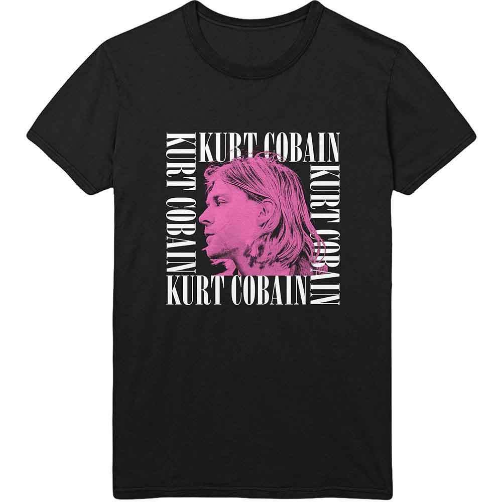 Kurt Cobain Head Shot Frame Mens T Shirt Officially Licensed