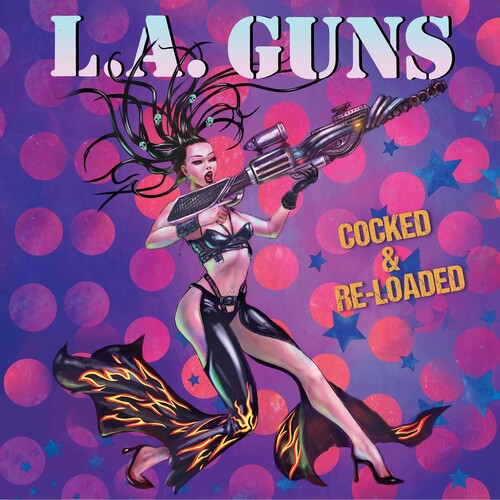L.A. Guns Cocked & Reloaded Colored Vinyl Purple Black White Limited Edition 2 Lp's Vinyl Record
