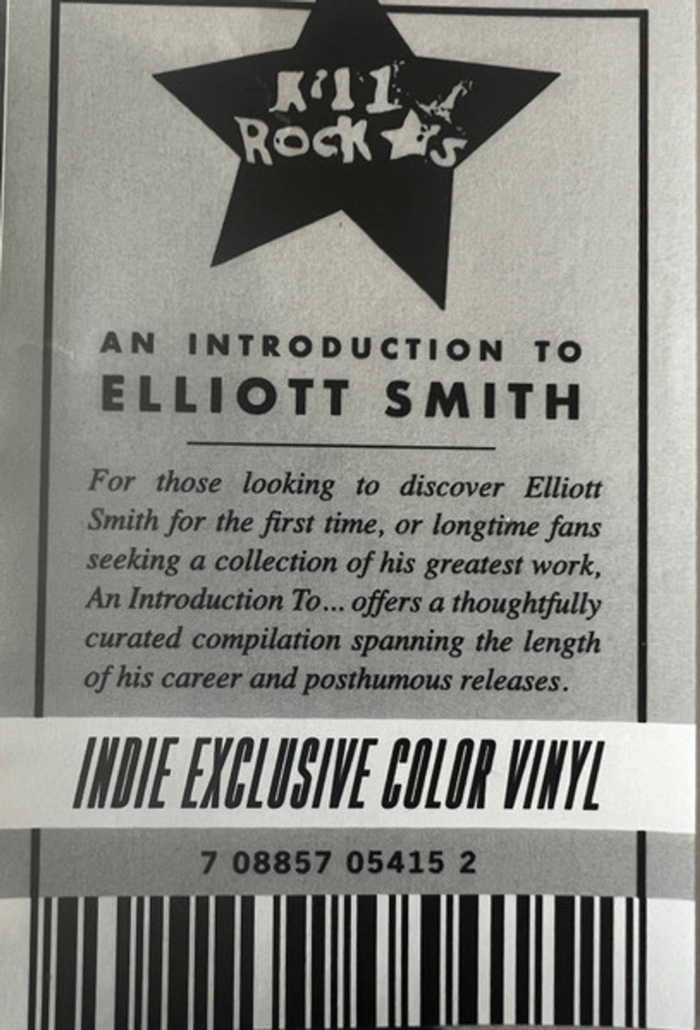 Elliott Smith – Introduction To Elliott Smith (LP Vinyl) Vinyl Record