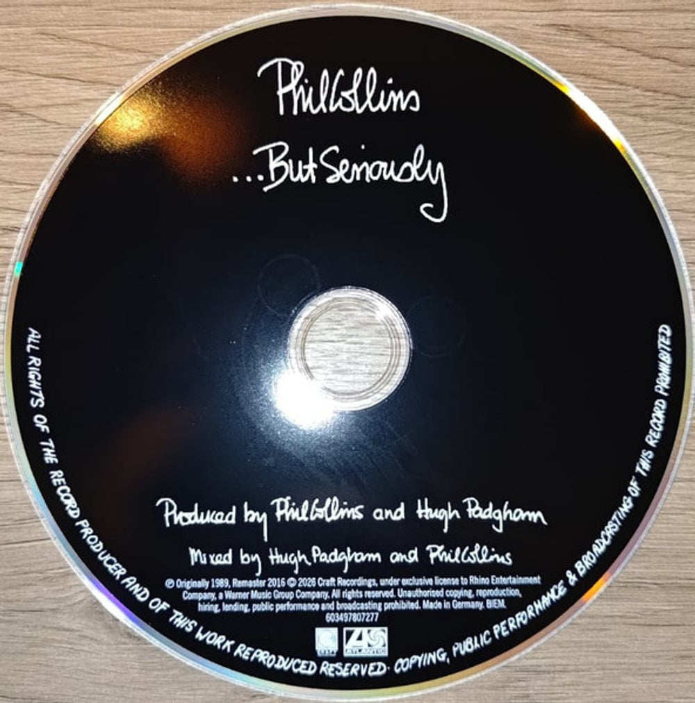 Phil Collins – But Seriously Music CD
