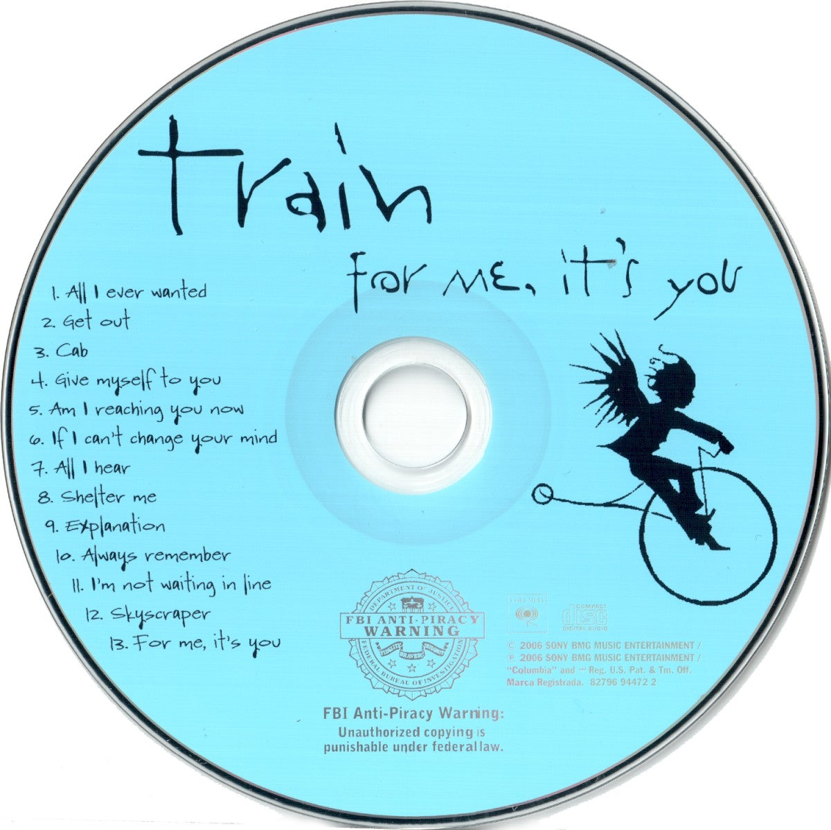 Train – For Me, It's You Music CD