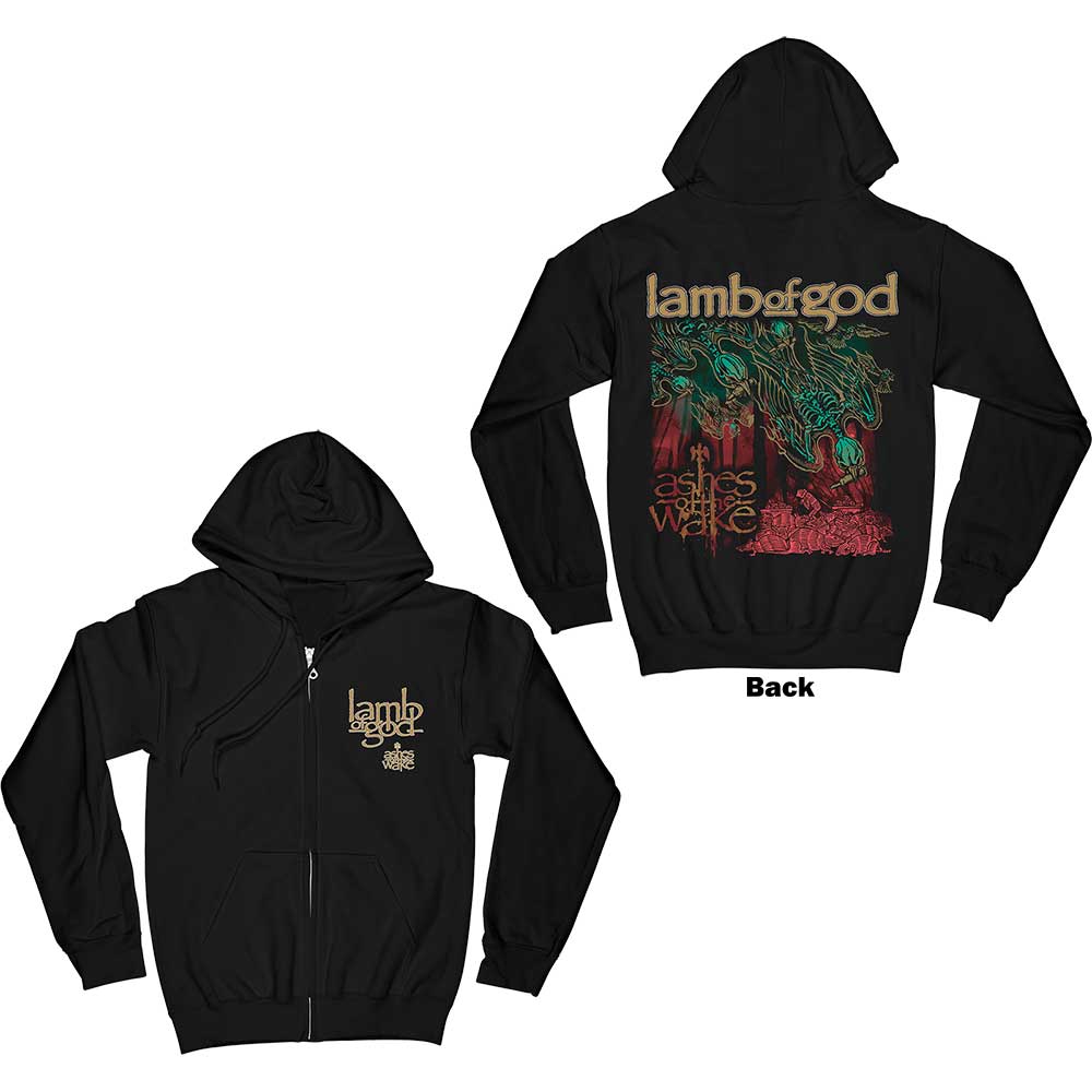 Lamb Of God Ashes of the Wake Album Cover Hoodie Sweatshirt Officially Licensed