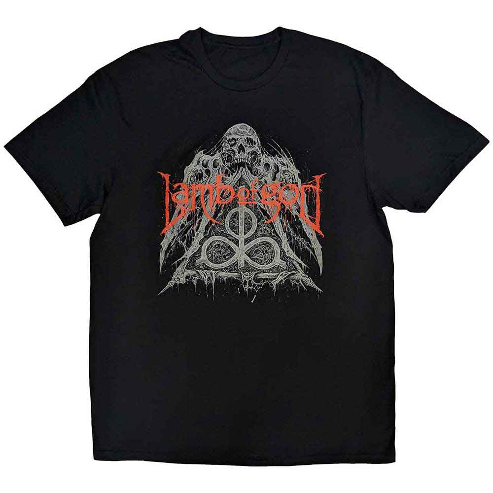 Lamb Of God Skull Pyramid Mens T Shirt Officially Licensed