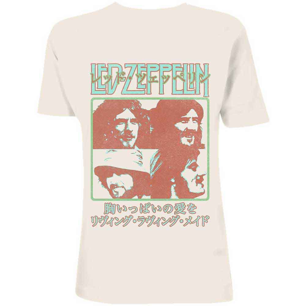 Led Zeppelin Japanese Poster Mens T Shirt Officially Licensed