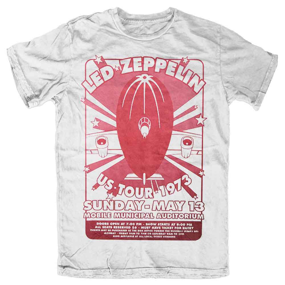 Led Zeppelin Mobile Municipal Mens T Shirt Officially Licensed