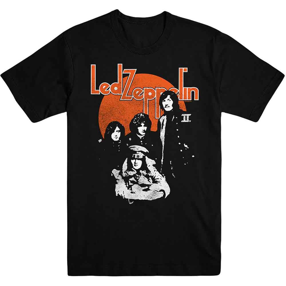 Led Zeppelin Orange Circle Mens T Shirt Officially Licensed