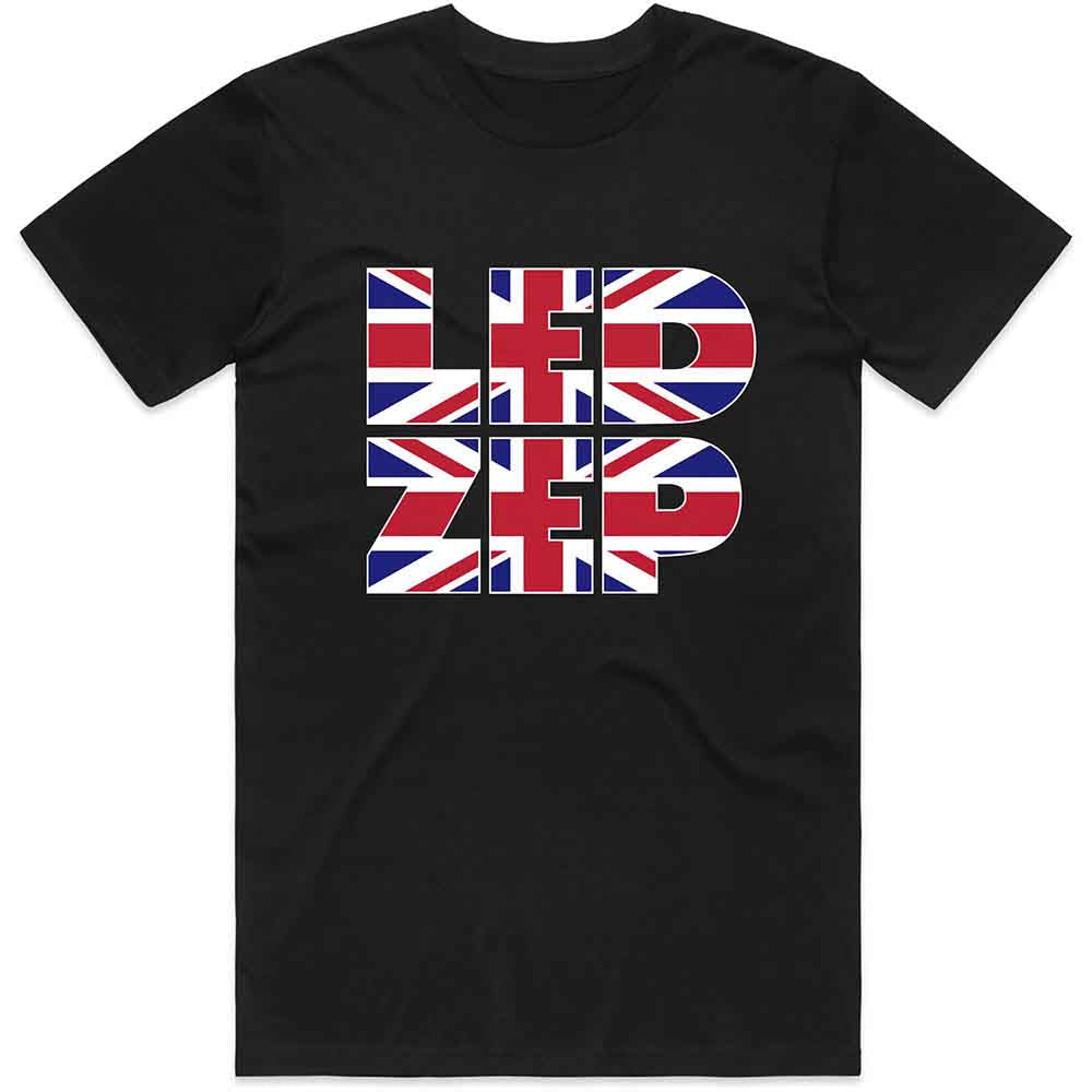 Led Zeppelin Union Jack Type Mens T Shirt Officially Licensed
