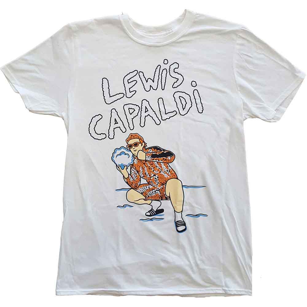 Lewis Capaldi Snow Leopard Mens T Shirt Officially Licensed