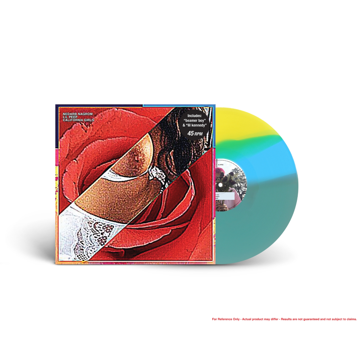 California Girls (Tri-Color - Transparent Electric Blue + Sky Blue + Opaque Yellow) Vinyl Record