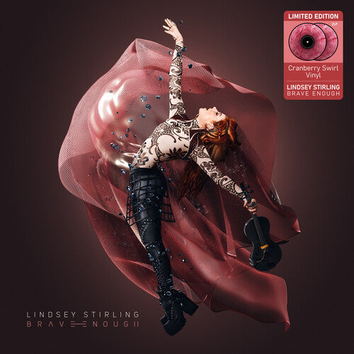 Brave Enough- Cranberry Swirl Vinyl Record