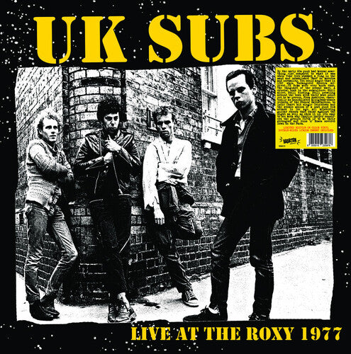 U.K. Subs Live At The Roxy RSD 04 26 24 Yellow Vinyl Record